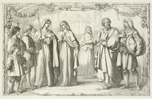Illustration för The Pilgrims Progress av John Bunyan av English School