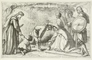 Illustration för The Pilgrims Progress av John Bunyan av English School