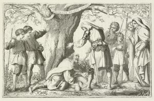 Illustration för The Pilgrims Progress av John Bunyan av English School
