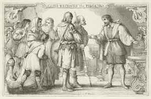 Illustration för The Pilgrims Progress av John Bunyan av English School