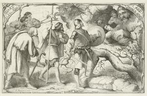 Illustration för The Pilgrims Progress av John Bunyan av English School