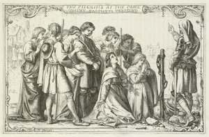 Illustration för The Pilgrims Progress av John Bunyan av English School