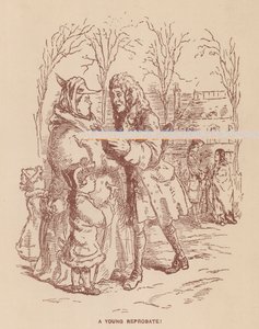 Illustration för The Virginians av Thackeray (litho) av English School