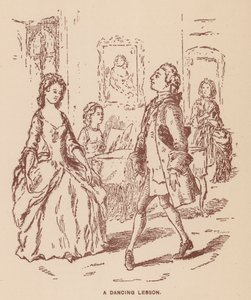 Illustration för The Virginians av Thackeray (litho) av English School