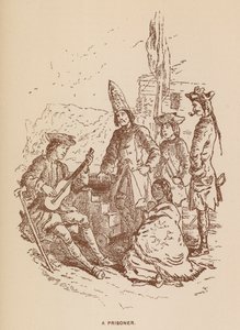 Illustration till The Virginians av Thackeray (litografi) av English School