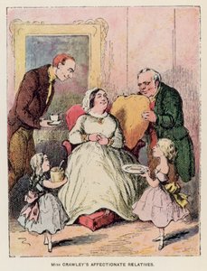 Illustration för Vanity Fair av Thackeray av English School