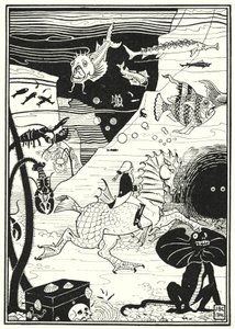 Illustration för Baron Munchausens äventyr (gravyr) av English School