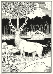 Illustration för Baron Munchausens äventyr (gravyr) av English School