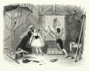Illustration för baletten, Ondine eller Najaden (gravyr) av English School