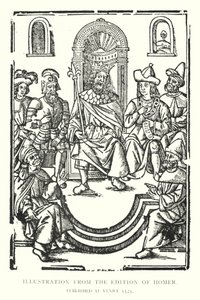 Illustration från upplagan av Homer, publicerad i Venedig 1525 (litho) av English School