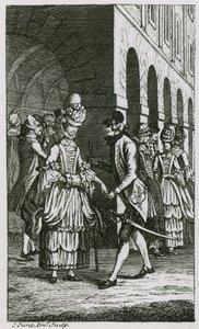Illustration i Harriss List, upplagan av 1773 av English School