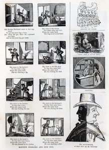 Illustrationer från farfars bilderbok, c.1875 av English School