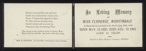 Till kärleksfullt minne av Florence Nightingale av English School