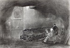 I kolgruvan, illustration från 