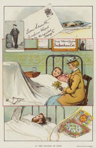In Palace of Pain (färg litho) av English School