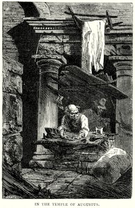 I Augustus tempel (gravyr) av English School