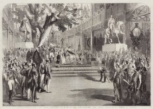 Invigning av den stora utställningsbyggnaden, av Hennes Majestät av English School