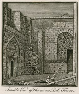 Vy från insidan av klocktornet, St Stephens Chapel av English School