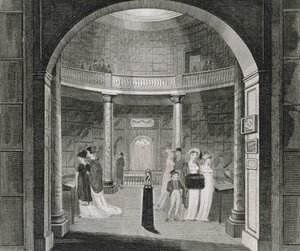 Interiörvy av Leverian-museet, 1806 av English School