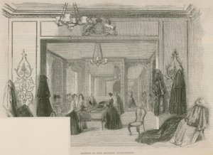 Interiör av Jays Mourning Establishment, Regent Street, London av English School