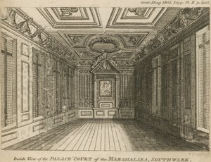 Interiör av Palace Court of the Marshalsea Prison av English School