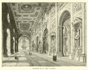 Interiör av St John Lateran av English School