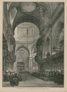 Interiör av St Pauls Cathedral av English School