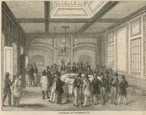 Interiör av Tattersalls av English School