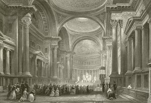 Interiör av The Madeleine - Paris av English School
