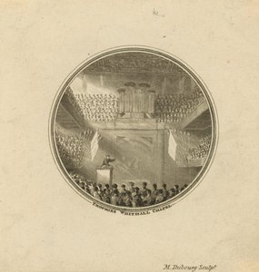 Interiör av Whitehall Chapel av English School