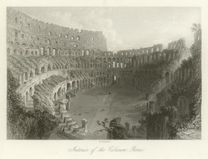 Interiör av Colosseum, Rom