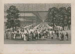 Interiör av den stora utställningen, 1851 av English School