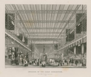 Interiör av den stora utställningen, 1851, Ceylon, Malta och kanadensiska departement av English School