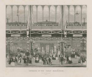 Interiör av den stora utställningen, 1851, ryska departementet av English School