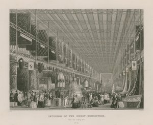 Interiör av den stora utställningen, 1851, västra änden österut av English School