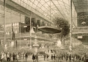 Interiör av den stora utställningen, Grand State invigning 1 maj 1851 av English School