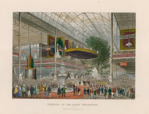 Interiör av den stora utställningen, Grant State Opening, 1 maj 1851 av English School
