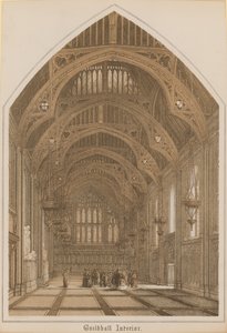 Interiör av Guildhall, London av English School