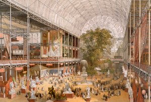 Interiör av den internationella utställningen 1862 av English School