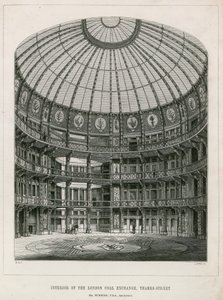 Interiör av New Coal Exchange, Thames Street av English School