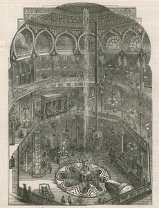 Interiör av Panopticon, Leicester Square, London av English School