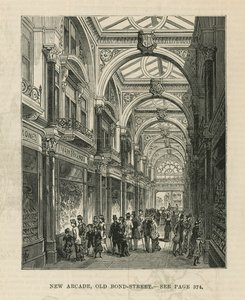 Interiör av den nya arkaden på Old Bond Street av English School