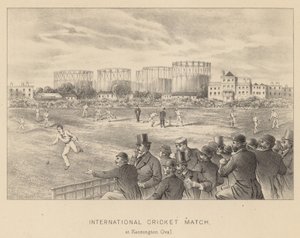Internationell cricketmatch på Kennington Oval av English School