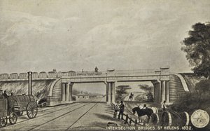 Intersection Bridges, St Helens, 1832 av English School