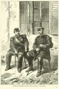Intervju mellan Napoleon och Bismarck i Donchery, september 1870 av English School