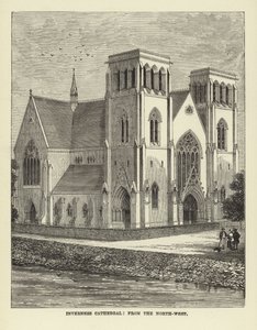 Inverness Cathedral, från nordväst av English School