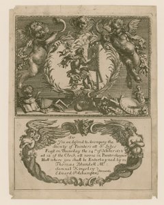 Inbjudan till Målarföreningen den 24 oktober 1678 av English School