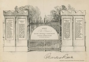 Einladung zur Eröffnung des Bunhill Fields Cemetery