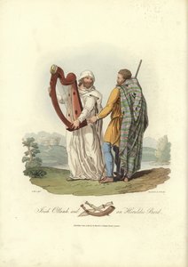 Irländsk ottamh och en heraldisk bard av English School