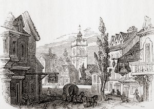 Islington, Greater London, England 1760, från Old England: A Pictorial Museum, pub. 1847 av English School